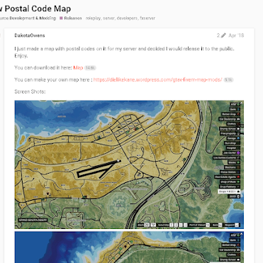 how to make a postal code map for fivem